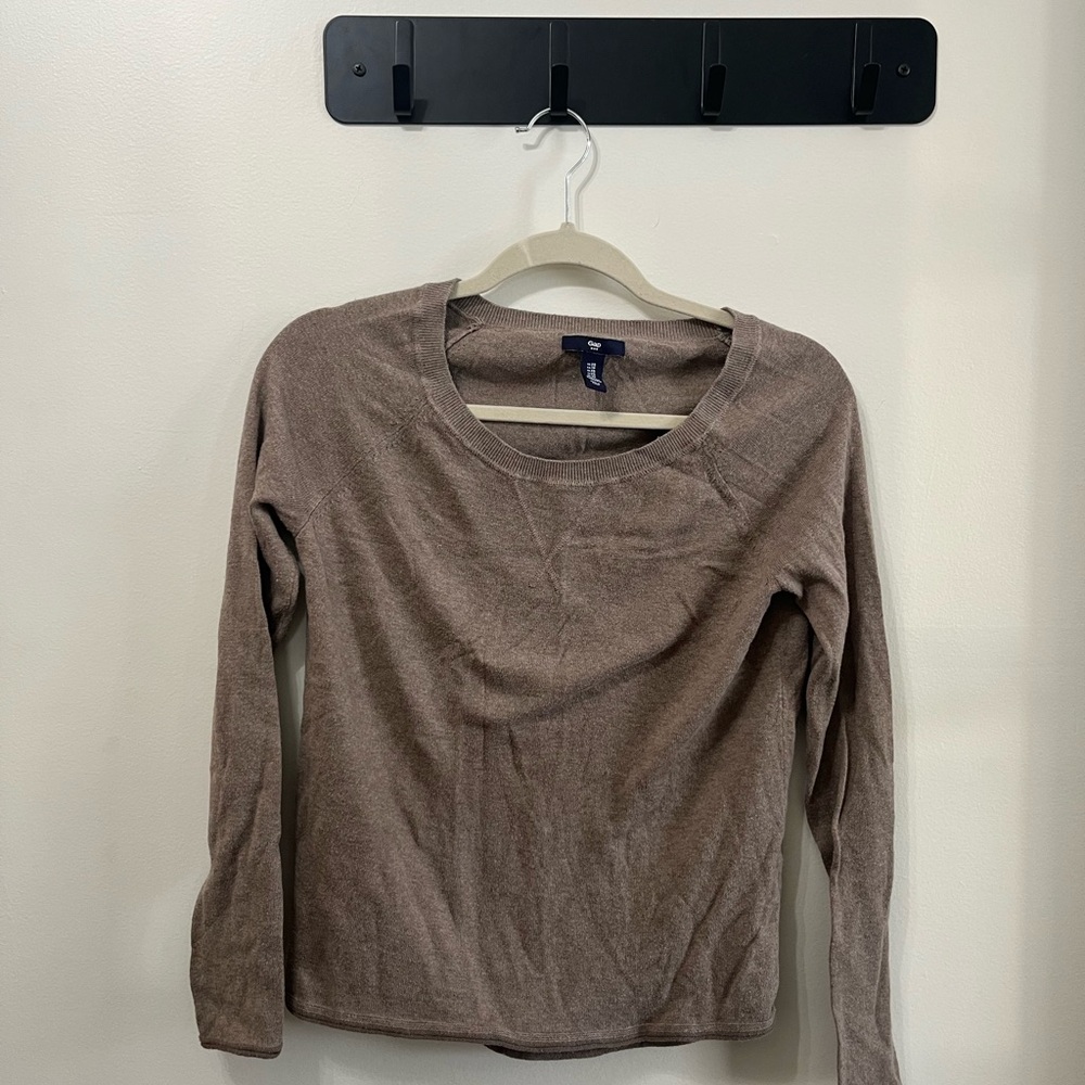 GAP Brown Crew Neck Sweater